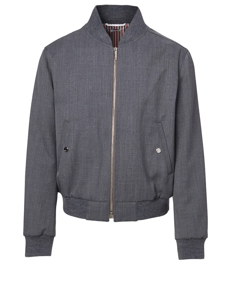 Wool-Blend Bomber Jacket