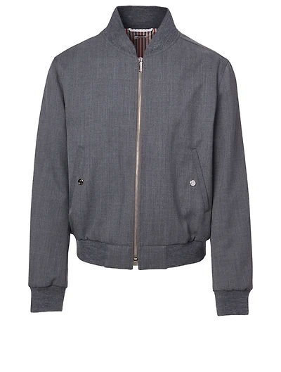 Wool-Blend Bomber Jacket
