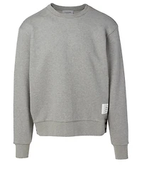 Cotton Sweatshirt With Back Stripe