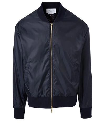 Bomber Jacket With Back Stripe