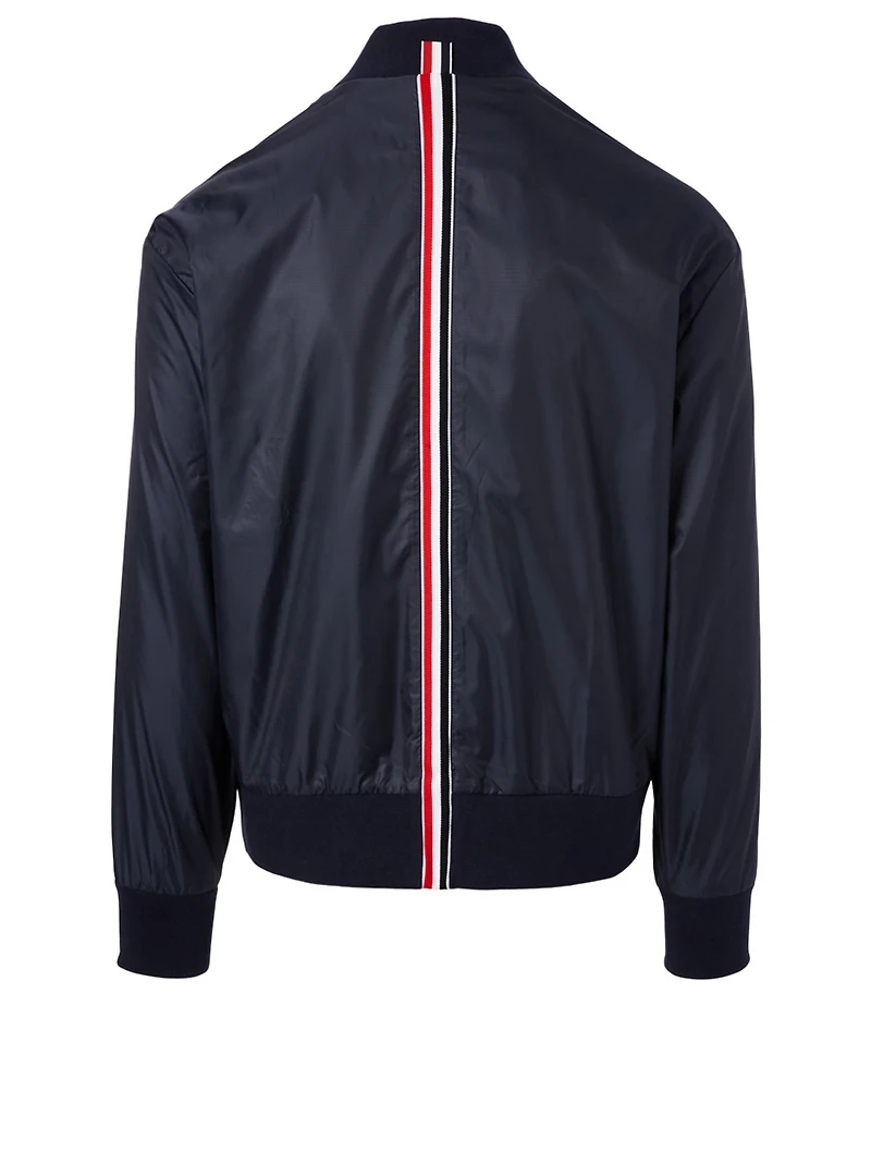 Bomber Jacket With Back Stripe