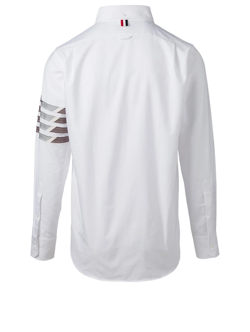 Cotton Stripe Sleeve Shirt