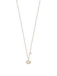 Petite Yu Yi 18K Rose Gold Necklace With Diamonds