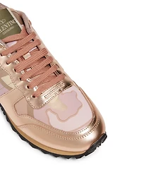 Rockrunner Leather And Fabric Sneakers Camouflage Print