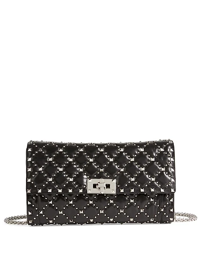 Rockstud Spike.It Leather Crossbody Clutch Bag