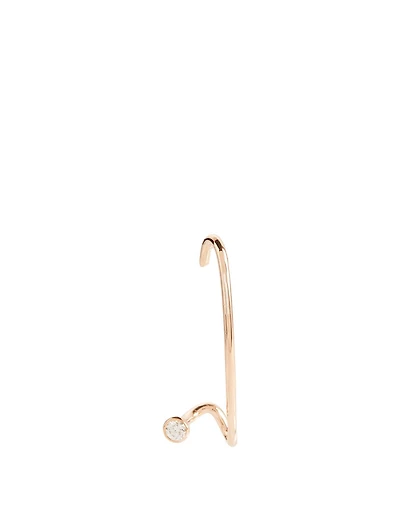 Crescendo Flare 18K Rose Gold Right Earring With Diamond