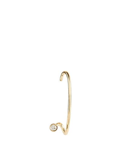 Crescendo Flare 18K Gold Right Earring With Diamond