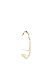 Crescendo Flare 18K Gold Right Earring With Diamond