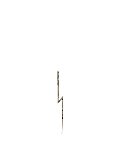 The Flash 18K Black Gold Ear Pin With Diamonds
