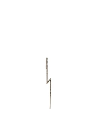 The Flash 18K Black Gold Ear Pin With Diamonds