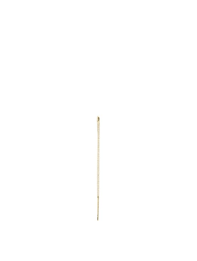 Thread 18K Gold Ear Pin With Diamonds