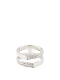 Antifer White Gold Ring With Diamonds