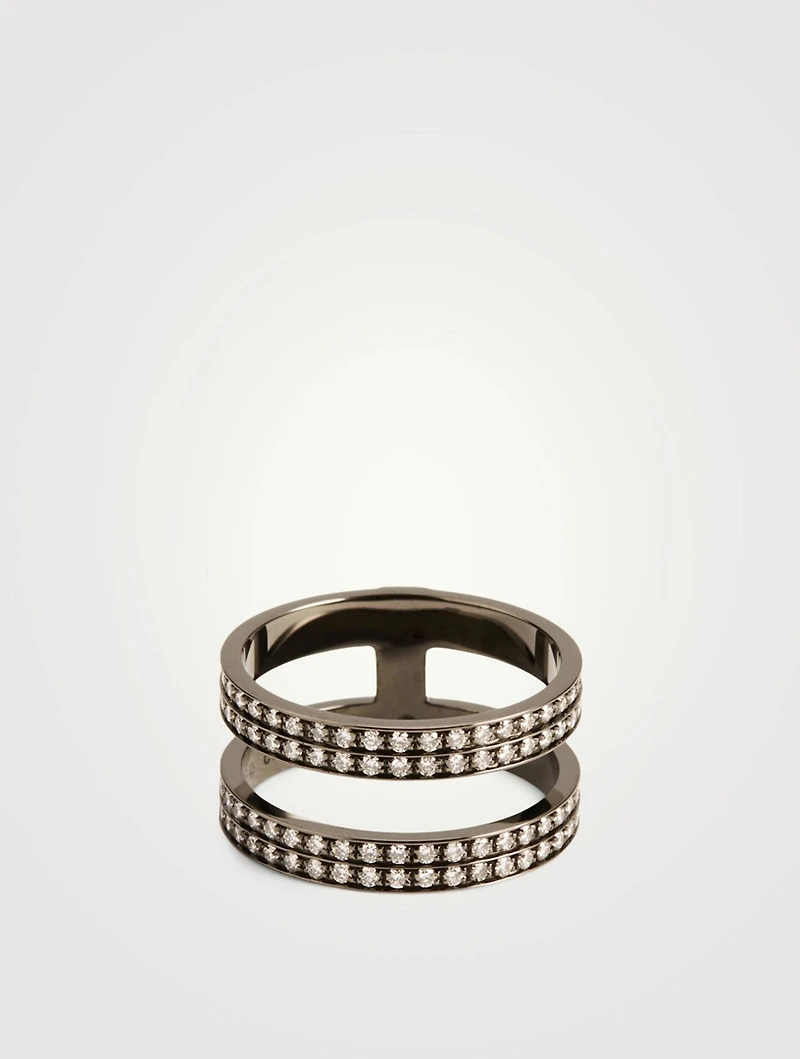 Berbère Gold Ring With Diamonds