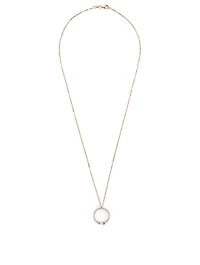 Loraine 18K Gold Pendant Necklace With Diamonds