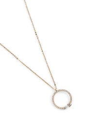 Loraine 18K Gold Pendant Necklace With Diamonds