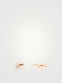 Fireworks 18K Rose Gold Earrings With Diamonds