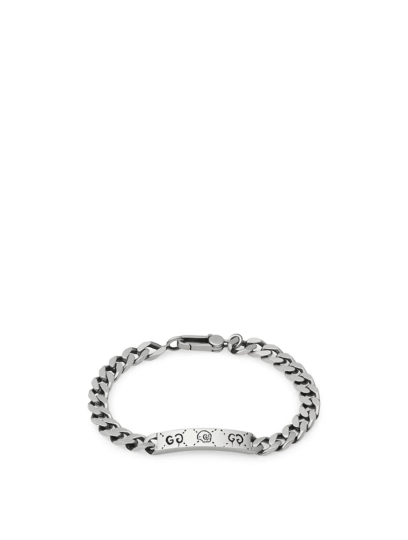 GucciGhost Sterling Silver Chain Bracelet