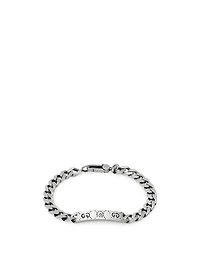 GucciGhost Sterling Silver Chain Bracelet