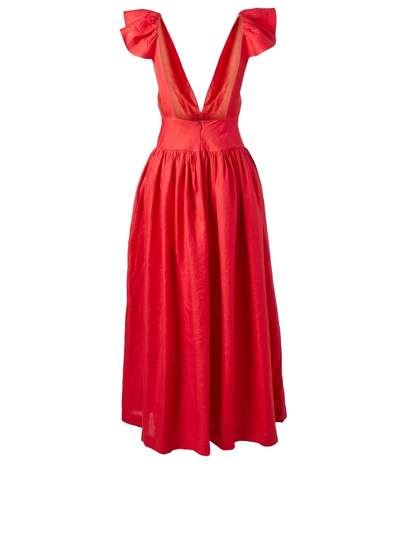 Persephone Linen Maxi Dress