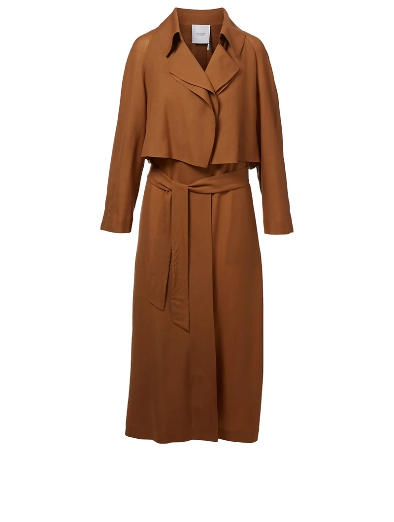 Wool And Cashmere Trench Coat