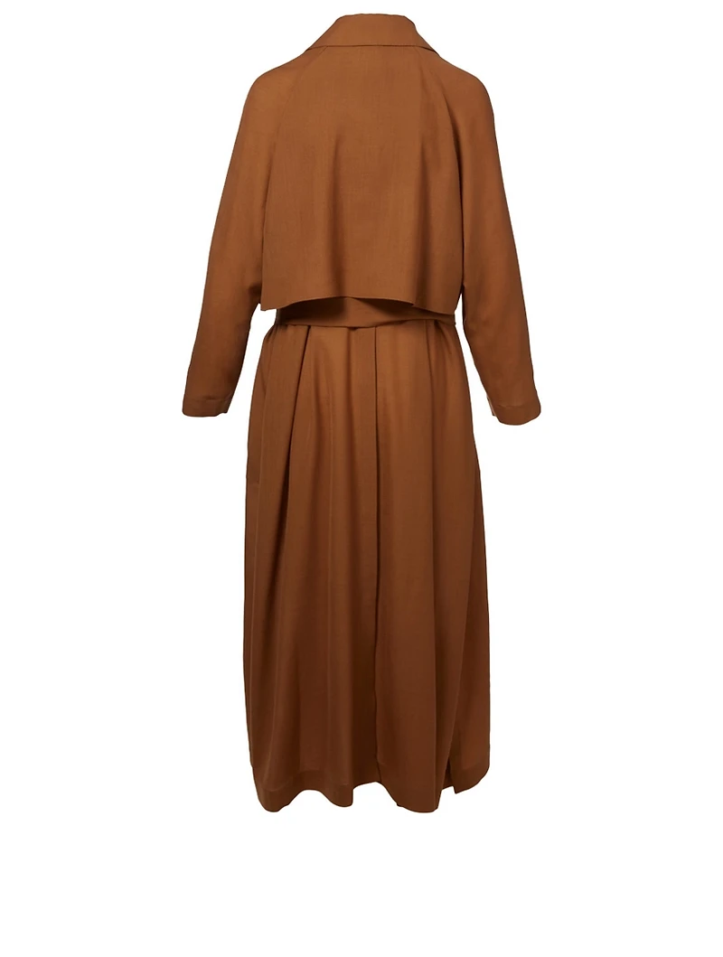 Wool And Cashmere Trench Coat