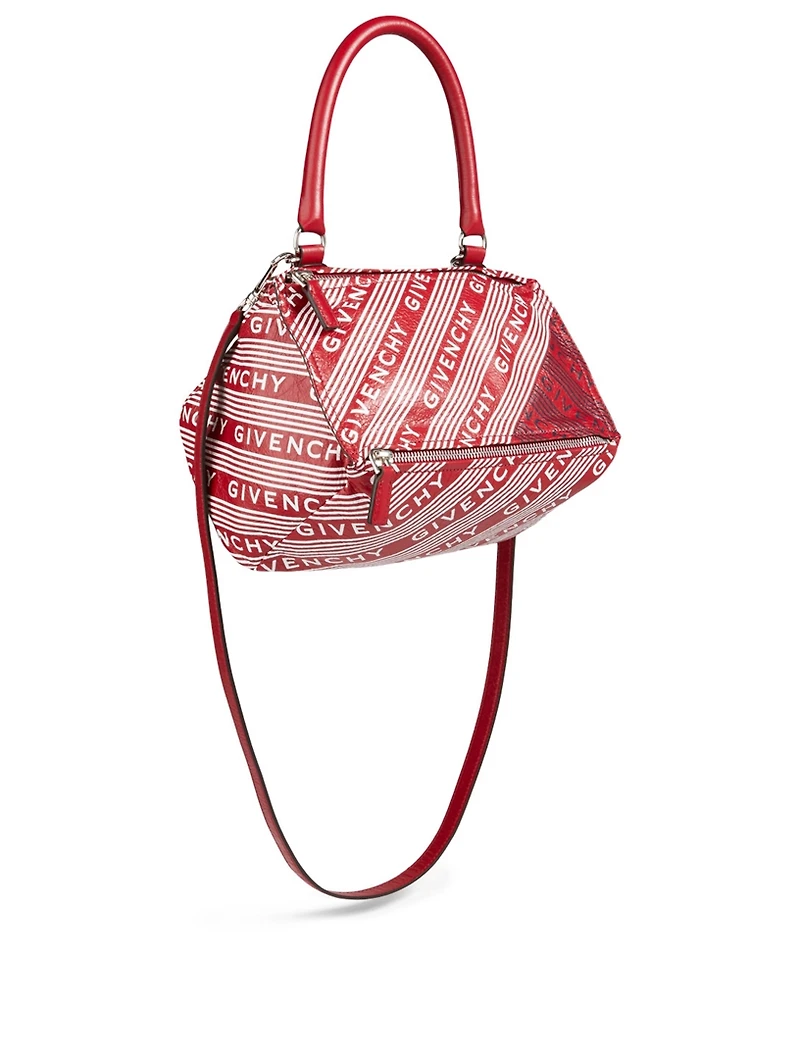 Small Pandora Leather Logo Bag