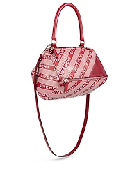 Small Pandora Leather Logo Bag