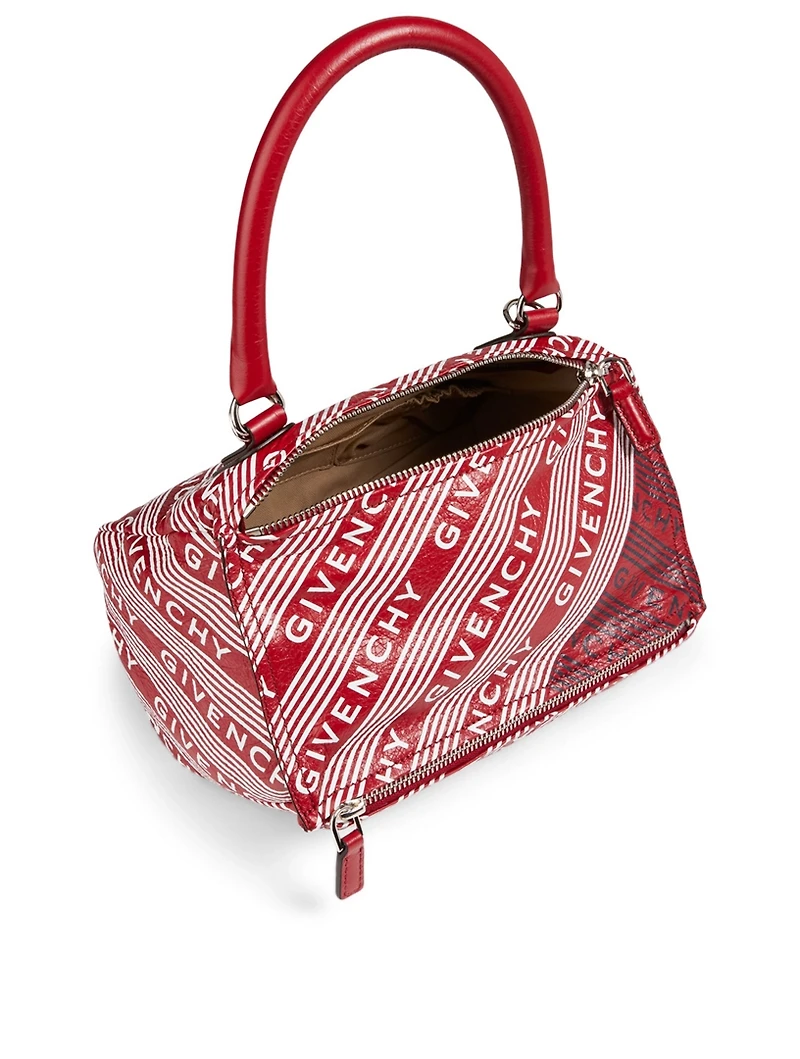 Small Pandora Leather Logo Bag