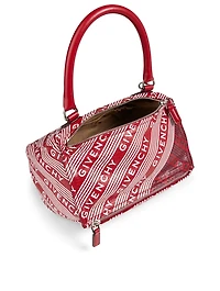 Small Pandora Leather Logo Bag