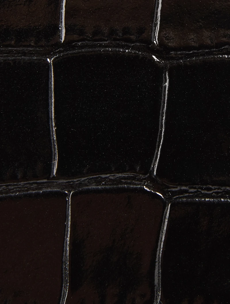 Small Antigona Croc-Embossed Leather Bag