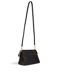 Small GV3 Croc-Embossed Leather Bag