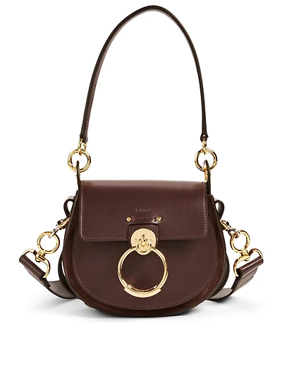 Small Tess Leather Saddle Bag