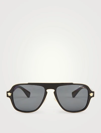 Medusa Charm Aviator Sunglasses