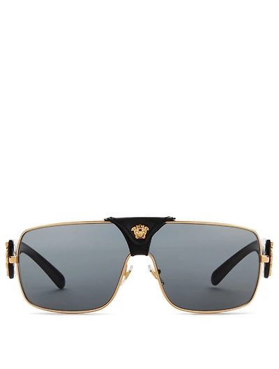 Squared Baroque Aviator Sunglasses