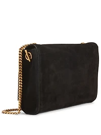 Medium Kate YSL Monogram Reversible Suede And Leather Chain Wallet Bag