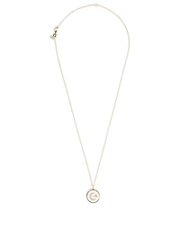 14K Gold Celestial Medallion Pendant Necklace With Diamonds