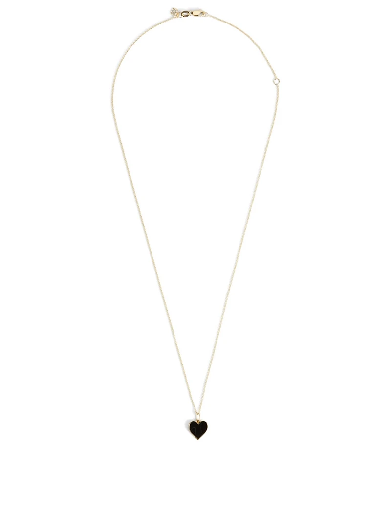 14K Gold Heart Pendant Necklace