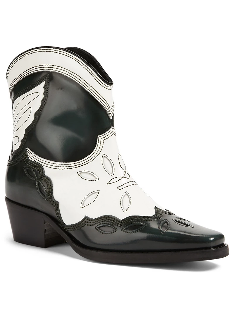 Low Texas Leather Ankle Boots