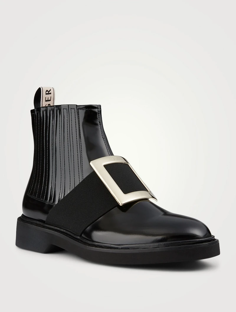 Viv' Rangers Patent Leather Chelsea Boots