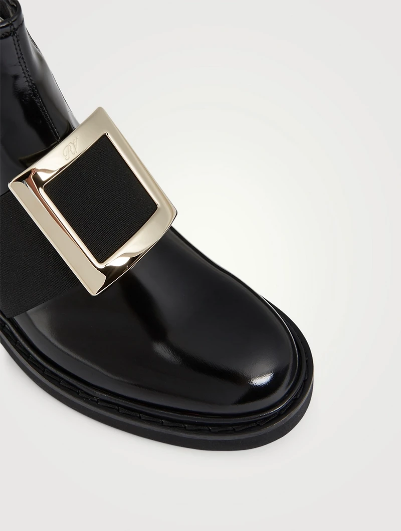 Viv' Rangers Patent Leather Chelsea Boots