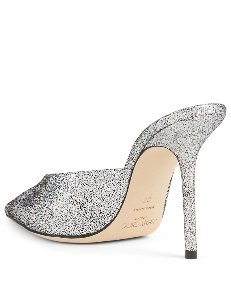 Rav 100 Metallic Leather Mules