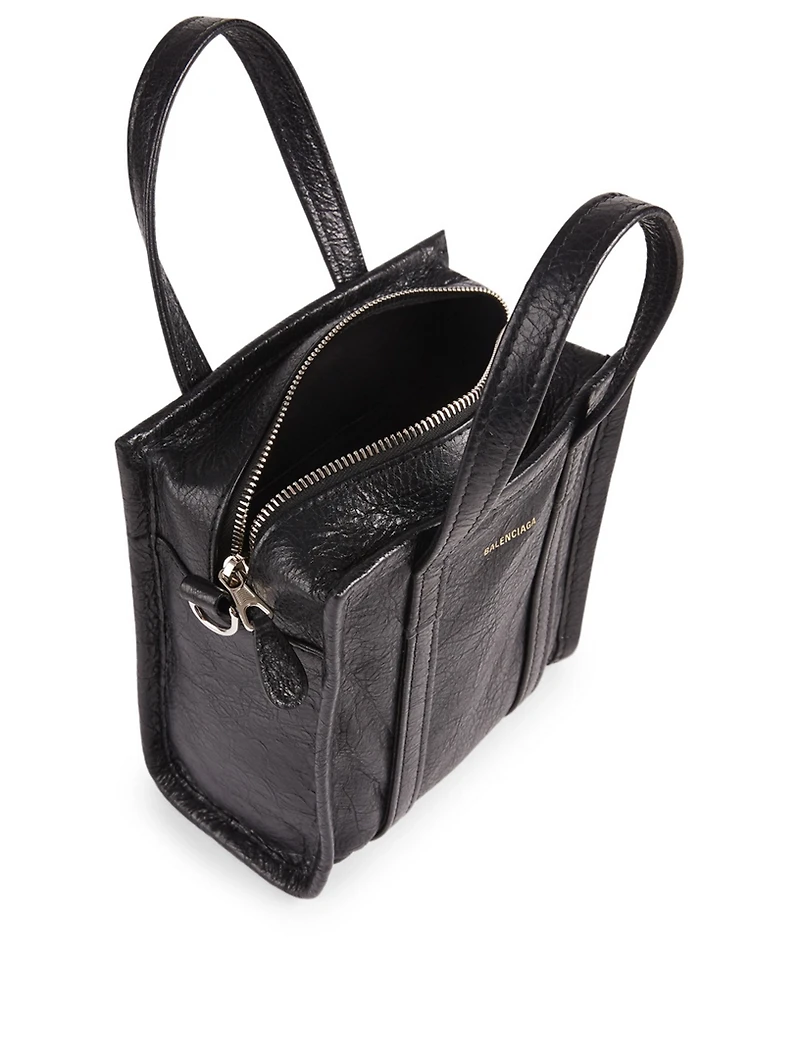XXS Bazar Leather Logo Shopper Bag