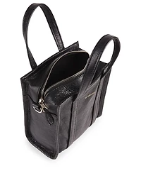 XXS Bazar Leather Logo Shopper Bag