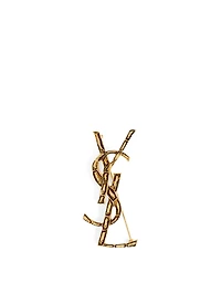 Opyum YSL Crocodile Monogram Brooch