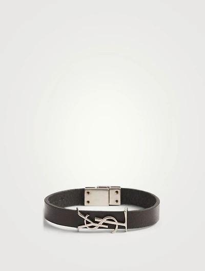 Opyum YSL Monogram Leather Bracelet