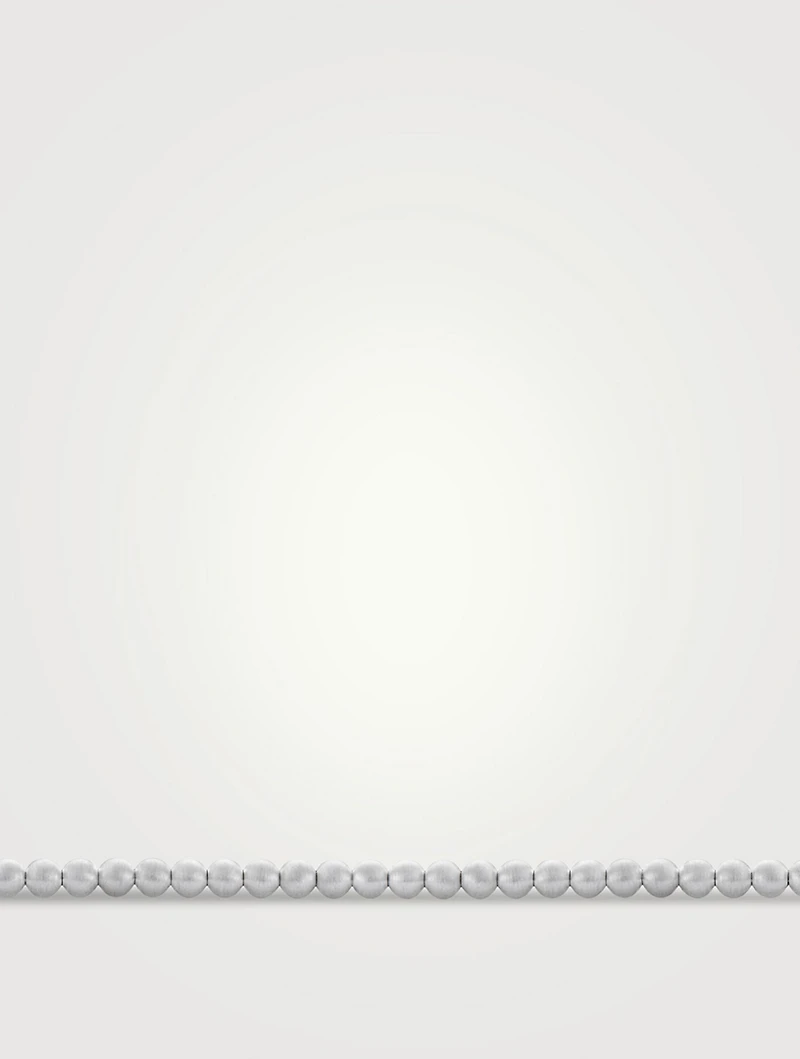 11g Brushed Sterling Silver Bead Bracelet