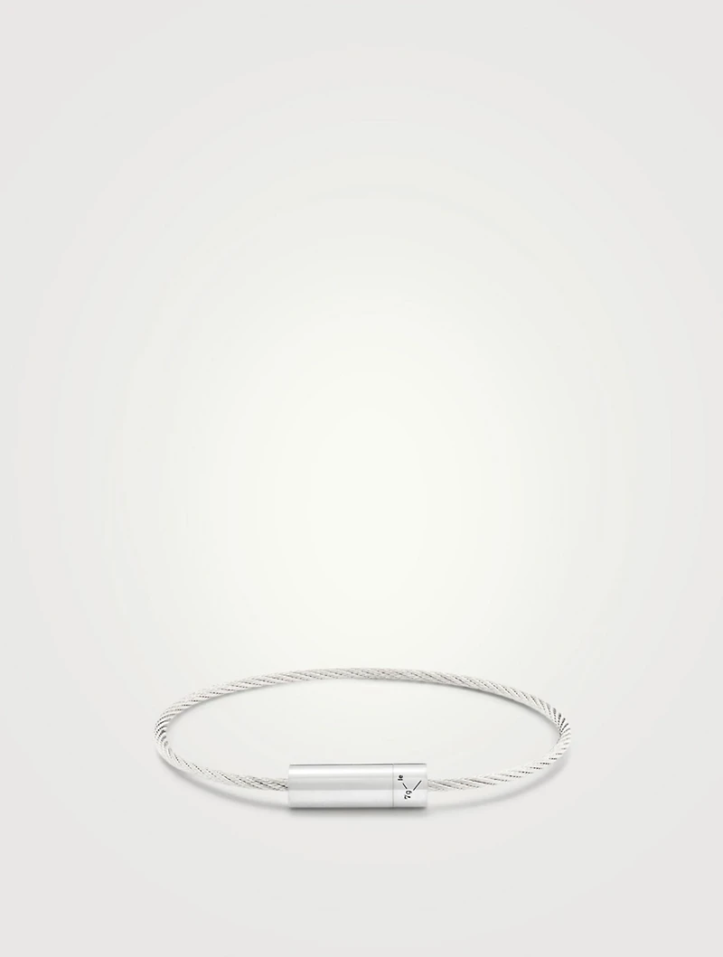 7g Polished Sterling Silver Cable Bracelet