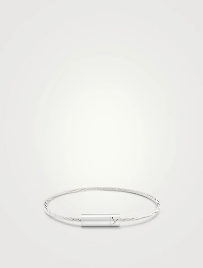 7g Polished Sterling Silver Cable Bracelet