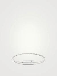7g Polished Sterling Silver Cable Bracelet