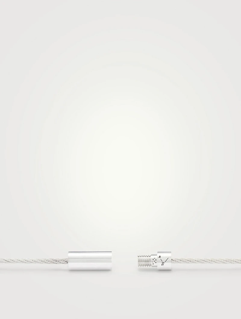 7g Polished Sterling Silver Cable Bracelet